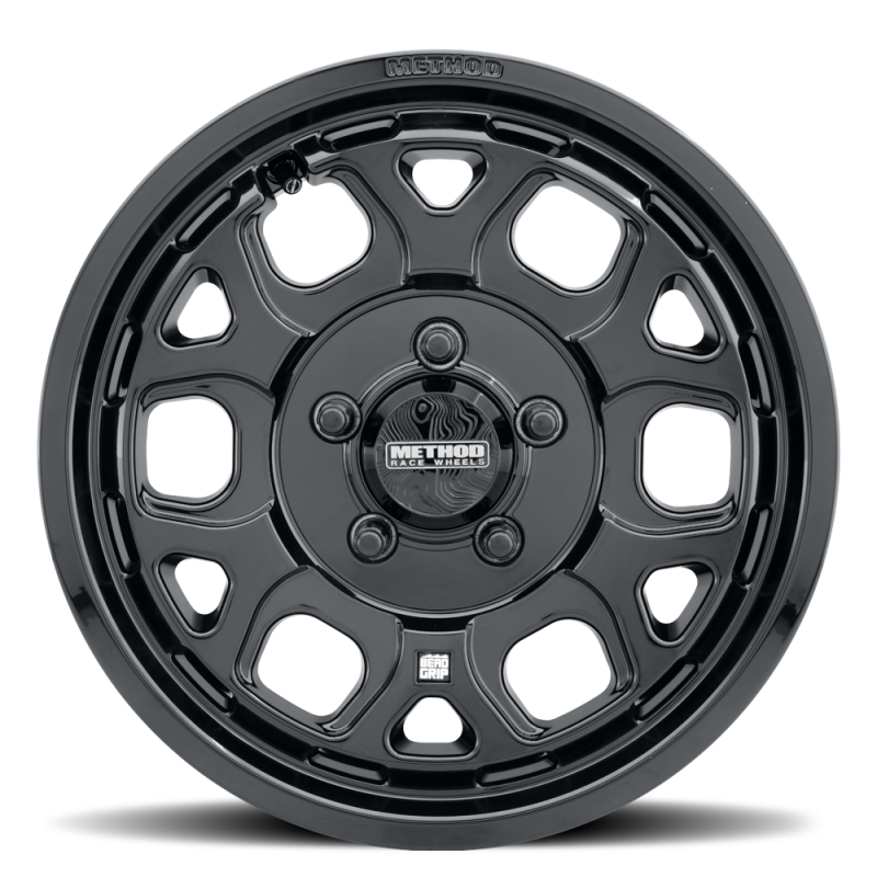 Method MR416 Bead Grip 15x7 / 5x4.5 / 55mm Offset / 68.00mm CB / Gloss Black Wheel