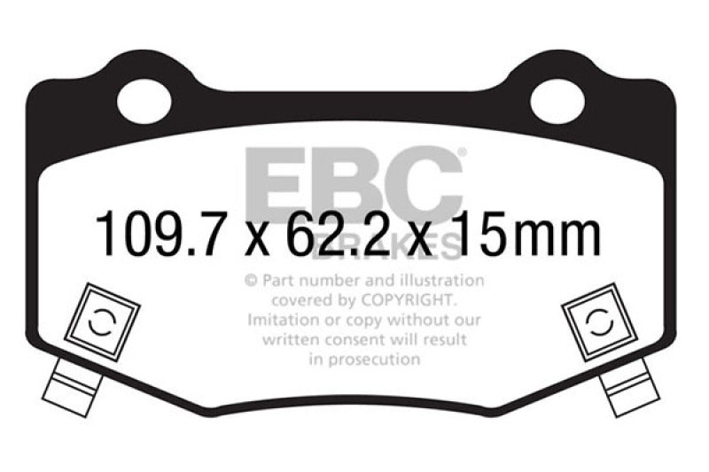 EBC 14+ Chevrolet Corvette Stingray (C7) 6.2 Bluestuff Rear Brake Pads
