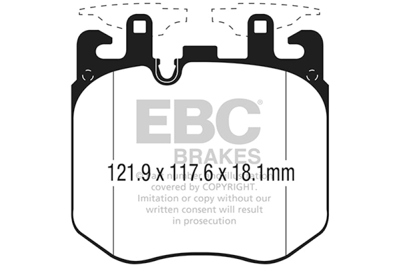EBC 2019+ BMW X7 Bluestuff Front Brake Pads