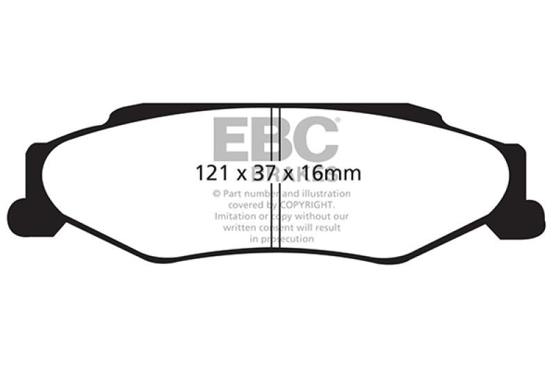 EBC 03-04 Cadillac XLR 4.6 Bluestuff Rear Brake Pads