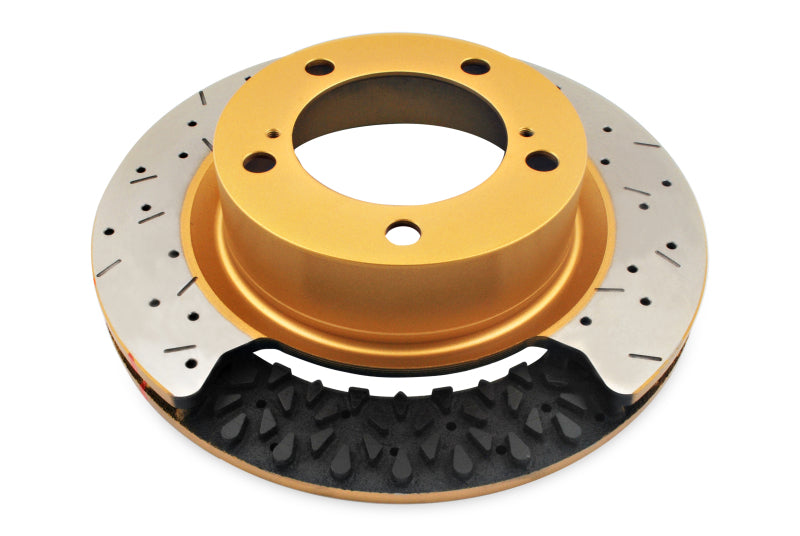 DBA 8/98+ Nissan Skyline R34 GTT Front Crossdrilled Slotted 4000 Series Rotor