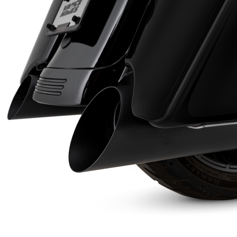 Vance & Hines 17-26 HD Touring Backslash 450 Slip-on Exhaust - Wrinkle Black