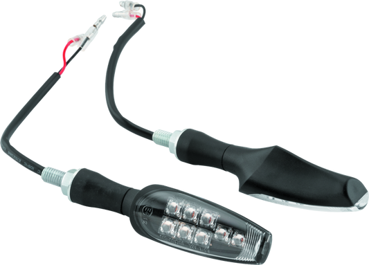 BikeMaster 8 Led Turn Signals Pair - Black