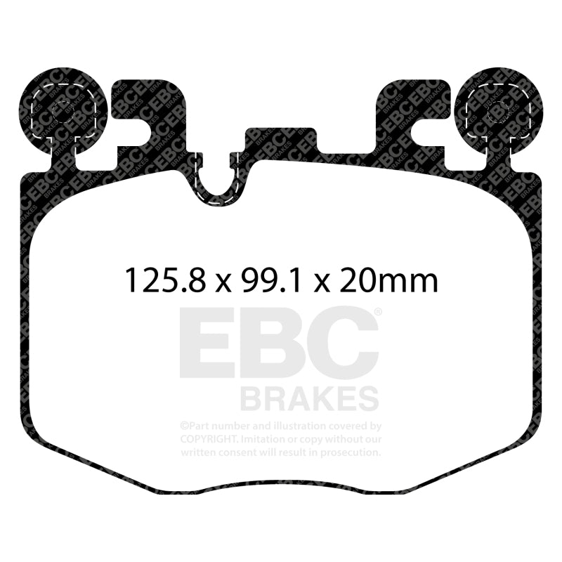 EBC 2022+ Toyota GR Supra 3.0T / 2022+ BMW M240 Coupe Redstuff Front Brake Pads