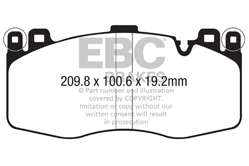 EBC 2015+ BMW X5M 4.4TT (F85) Bluestuff Front Brake Pads