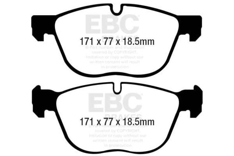 EBC 07-10 BMW X5 3.0 Yellowstuff Front Brake Pads