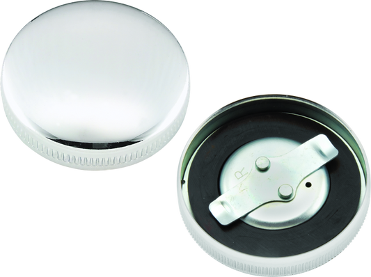 Bikers Choice 36-E73 Chrome Early Non-Vented Gas Cap Fatbob Tank Left Side Replaces H-D 61103-65