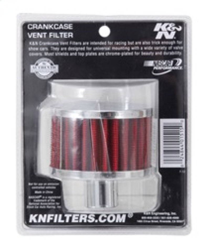 K&N Filter 1in Vent 3in Diameter 2in Height