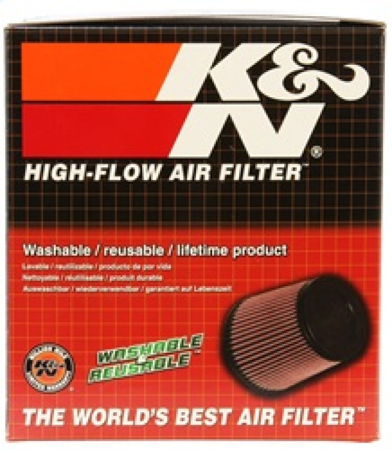 K&N Filter Universal Rubber Filter Round Tapered 4.5in Flange 5.875in Base 4.5 inch Top 6in Height