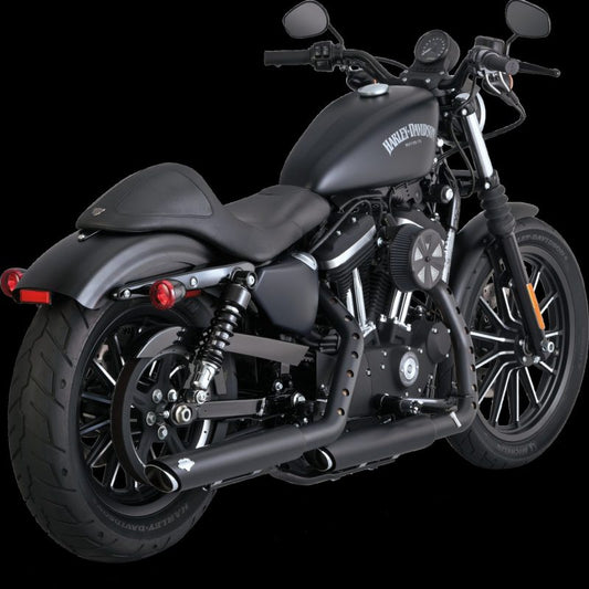 Vance & Hines HD Sportster 14-22 Twin Slash 3In PCX Slip-On Exhaust