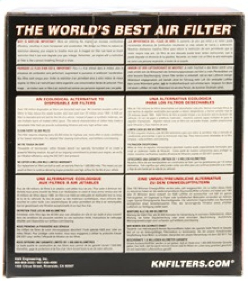 K&N Filter Universal Rubber Filter Round Tapered 4.5in Flange 5.875in Base 4.5 inch Top 6in Height
