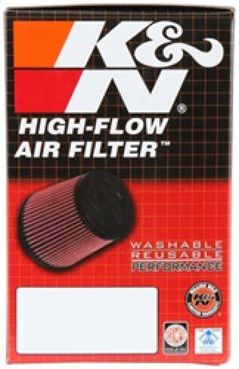 K&N Filter Universal Rubber Filter 3 Flange 4 1/2 Base inch 3 1/2 inch Top 5 3/4 inch Height