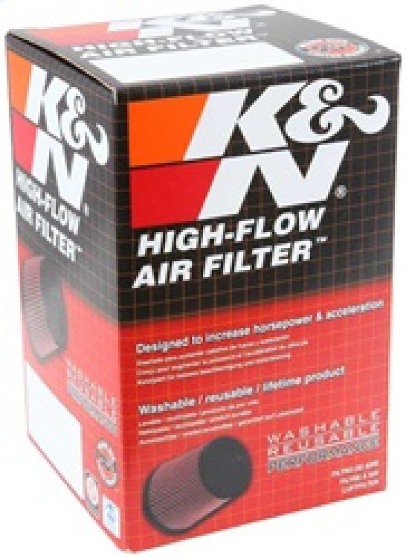 K&N Filter Universal Rubber Filter 3 Flange 4 1/2 Base inch 3 1/2 inch Top 5 3/4 inch Height