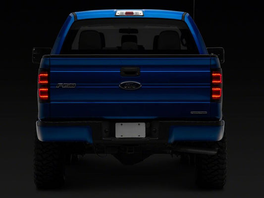 Raxiom 09-14 Ford F-150 Styleside Axial Series LED Tail Lights- Black Housing- Smoked Lens