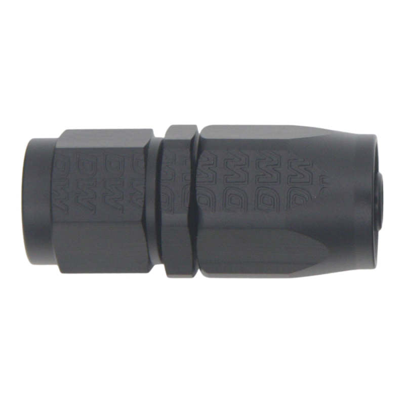 DeatschWerks 6AN Female Swivel Strait Hose End CPE - Anodized Matte Black