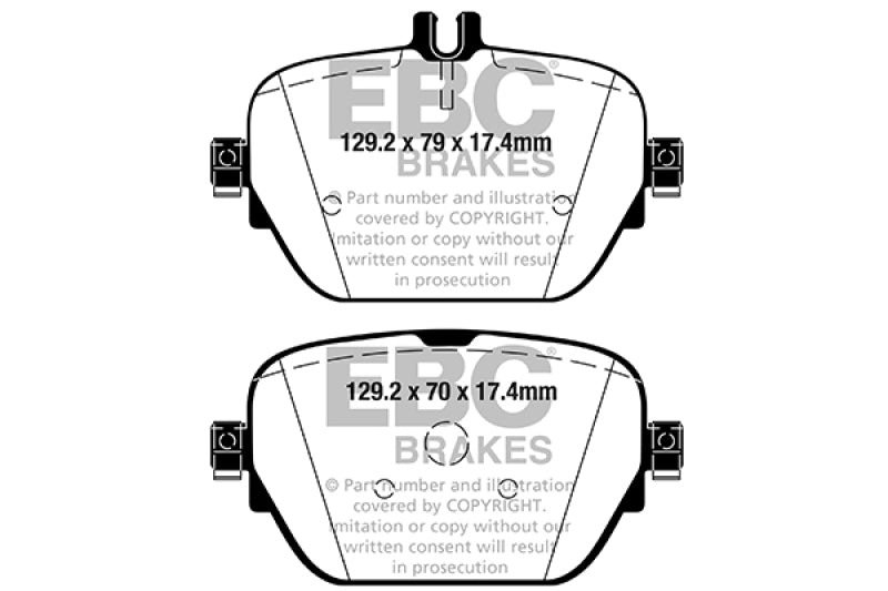 EBC 2019+ Mercedes-Benz CLS53 AMG (C257) 3.0L Turbo Redstuff Rear Brake Pads