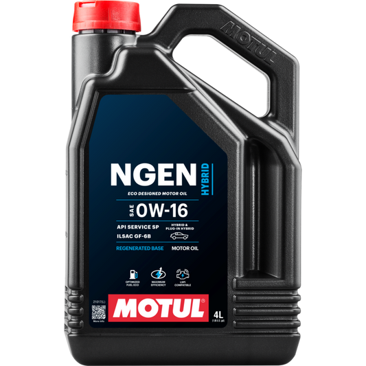 Motul 4L Hybrid Synthetic Motor Oil - 0W16