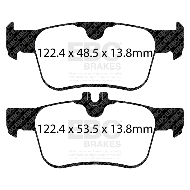 EBC 17-21 Honda Civic Hatchback Greenstuff Rear Brake Pads