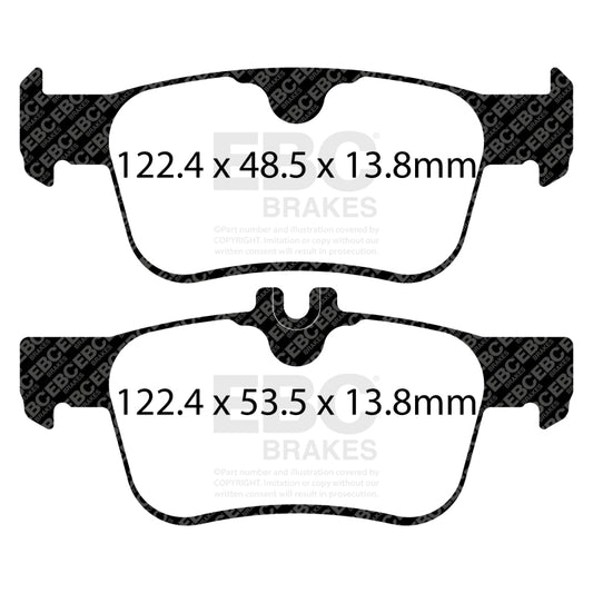 EBC 17-21 Honda Civic Hatchback Redstuff Rear Brake Pads