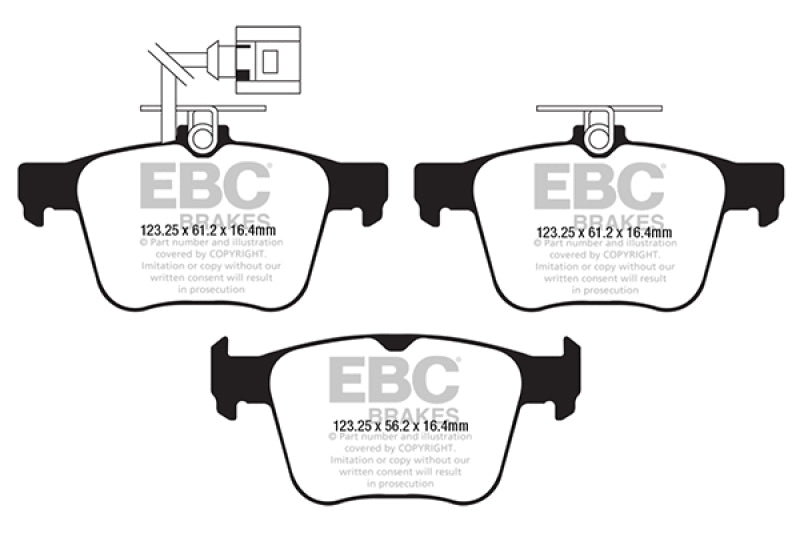 EBC 2018 Audi TT Quattro Redstuff Rear Brake Pads