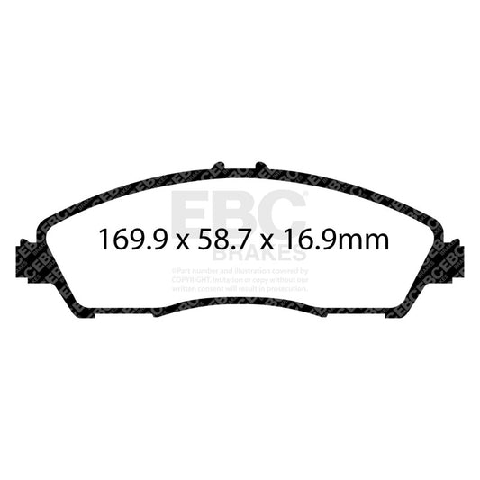 EBC 14+ Acura MDX 3.5 Greenstuff Front Brake Pads