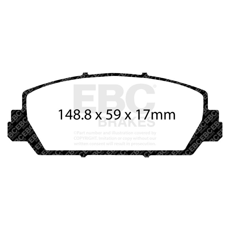 EBC 12+ Acura RDX 3.5 Redstuff Front Brake Pads