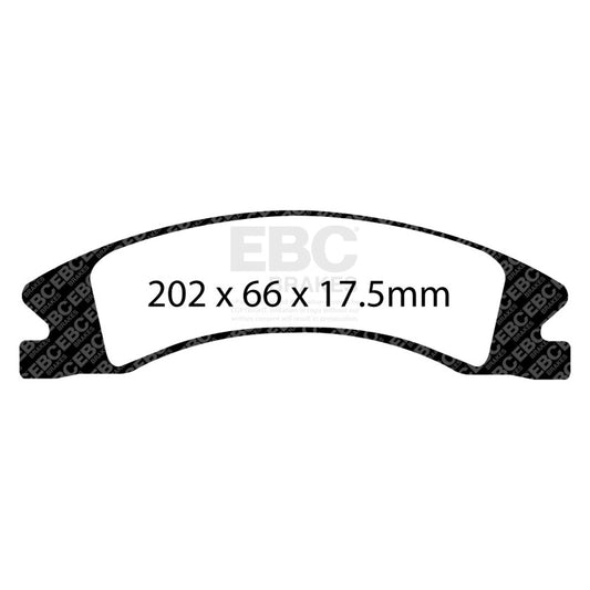EBC 15+ Cadillac Escalade Ext/Esv 6.2 2WD Greenstuff Front Brake Pads