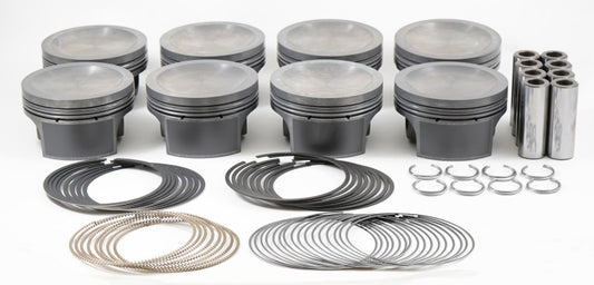 Mahle MS Piston Set SBF 284cid 3.572in Bore 3.543in Stroke 5.930in Rod .866 Pin-16cc 9.5 CR Set of 8