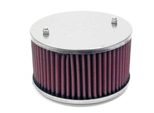 K&N Universal Custom Air Filter - Round 1.625in Flange / 1.625in ID / 2.75in Overall Height