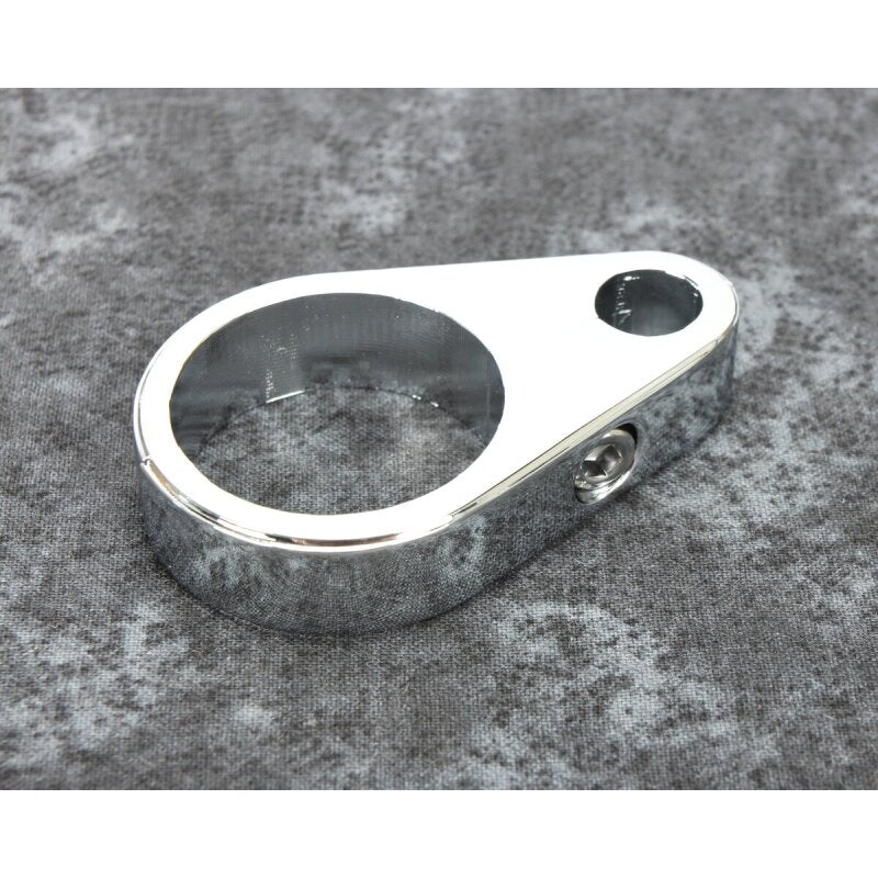 Bikers Choice 1 1/4 Inch Chrome Plain Clutch Cable Clamp