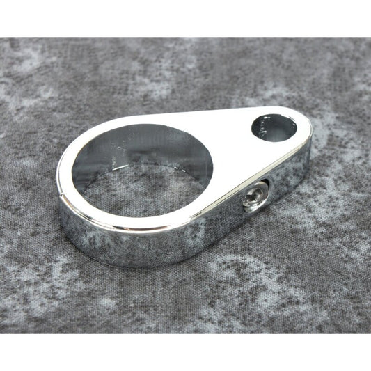Bikers Choice 1 1/4 Inch Chrome Plain Clutch Cable Clamp