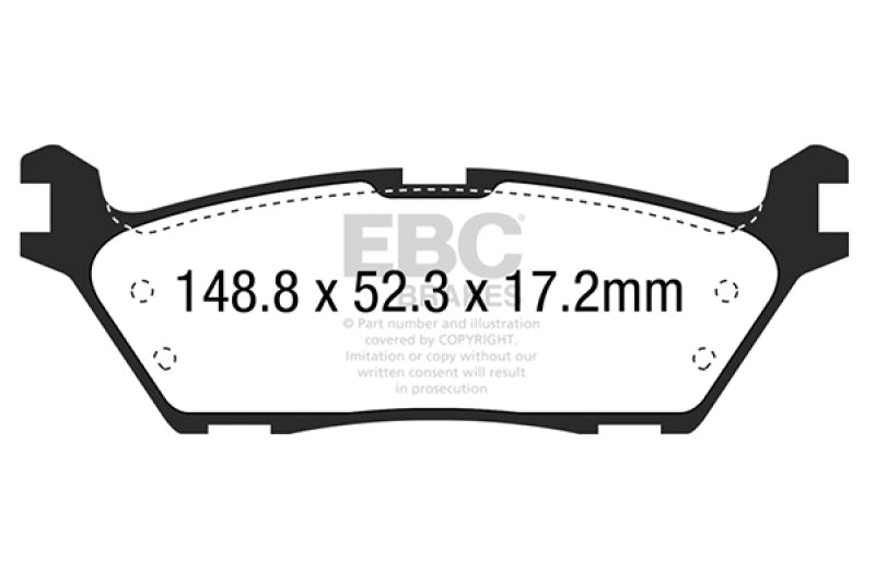 EBC Brakes Yellowstuff Performance Brake Pads