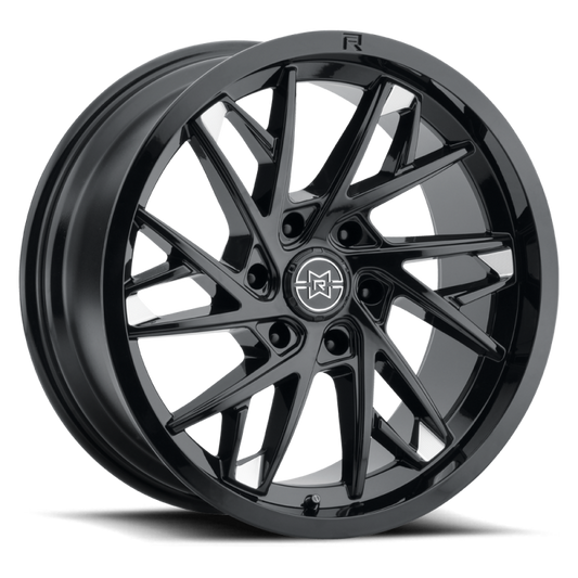 Method Raised MR801 20x9 / 6x5.5 BP / 0mm Offset / 106.25mm Bore - Gloss Black Milled Wheel