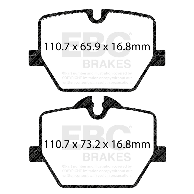 EBC 2021+ BMW G20 3-Series Bluestuff Rear Brake Pads