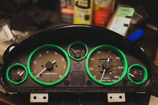 Burst Craft “Time Keeper” Gauge Cluster Rings - NA/NB Miata