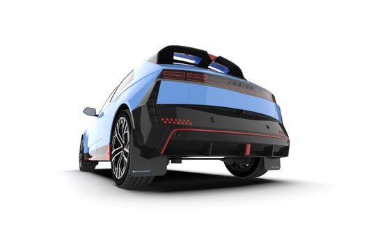 Rally Armor 2025+ Hyundai Ioniq 5 N Black Mud Flap w/ Light Blue Logo
