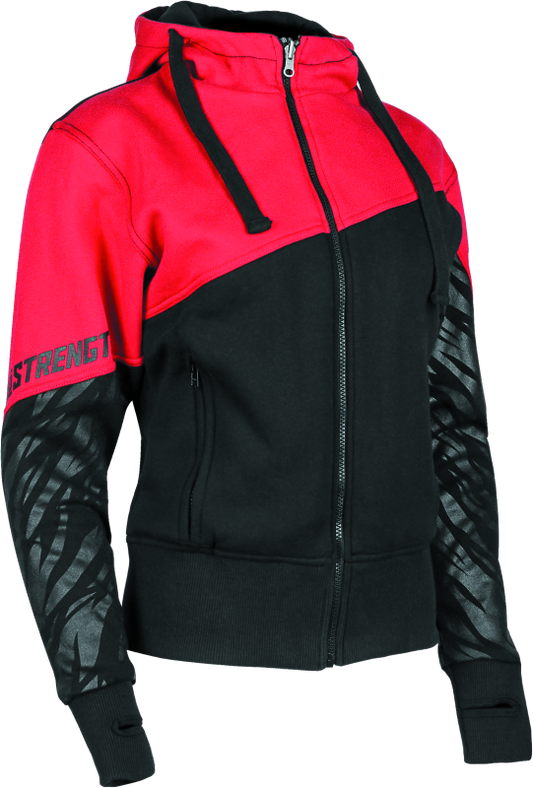 Speed and Strength Cat Outa Hell Hoody Red/Black Womens - 2XL