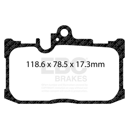 EBC 13+ Lexus GS350 3.5 F-Sport RWD Redstuff Front Brake Pads