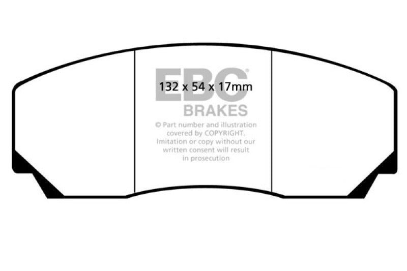 EBC 90-00 Aston Martin Vantage 5.3 (Twin Supercharged)(AP) Yellowstuff Front Brake Pads