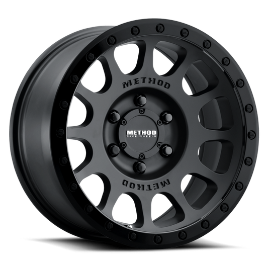 Method MR305 NV 18x9 18mm Offset 8x170 130.81mm CB Matte Black/Gloss Black Lip Wheel