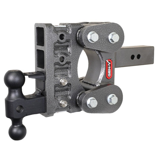 Gen-Y The Boss Torsion-Flex 2.5in Shank 5in Drop 16K Hitch w/GH-051 Dual-Ball/GH-032 Pintle Lock