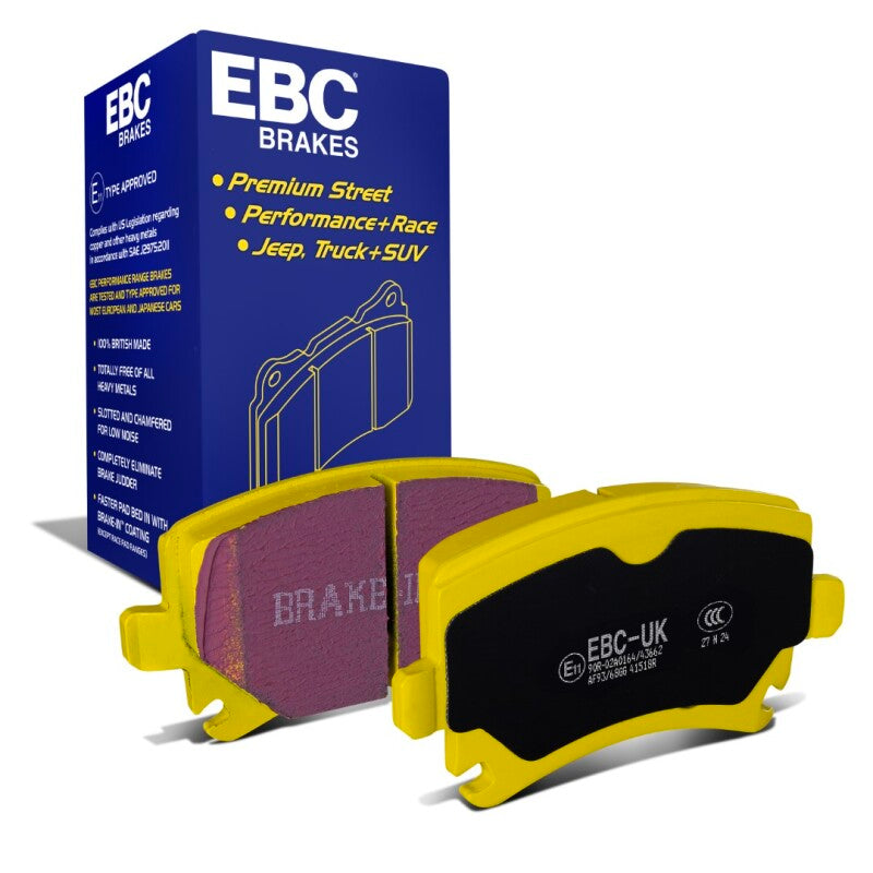 EBC 06-13 Audi A3 2.0 Turbo (Girling rear caliper) Yellowstuff Rear Brake Pads