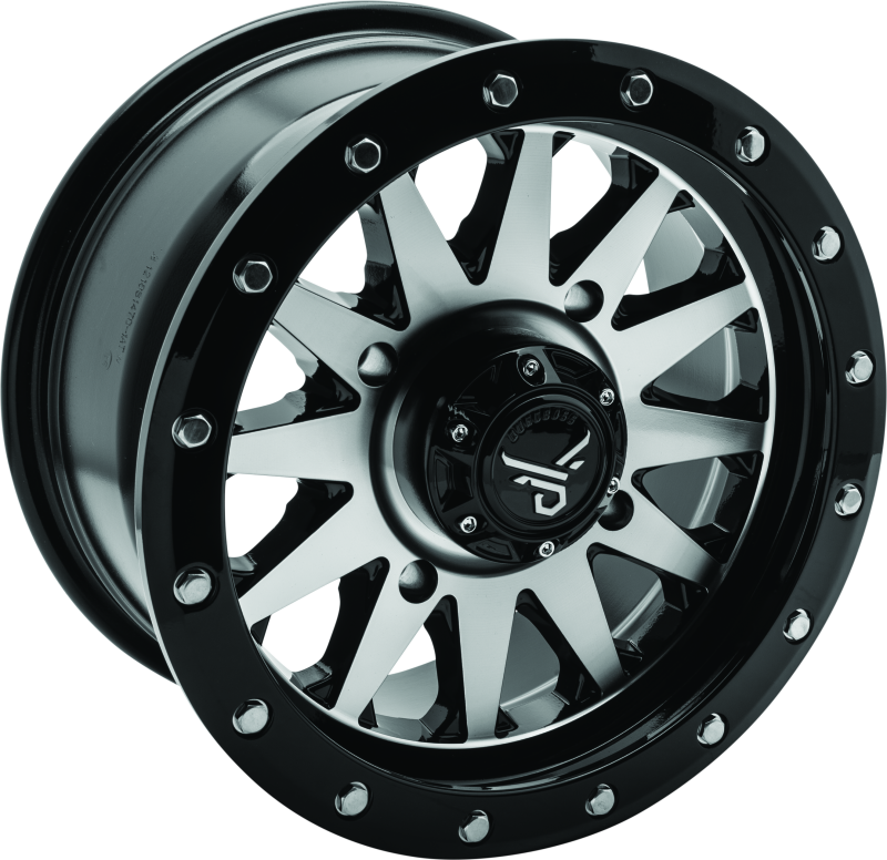 QuadBoss Wagon 14X7 4+3 4/156 Black Machined