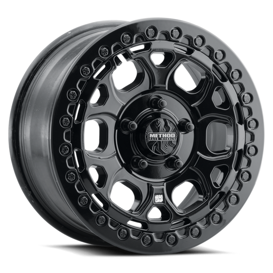 Method MR416 Beadlock 15x7 / 5x4.5 / 55mm Offset / 68.00mm Bore - Gloss Black Wheel