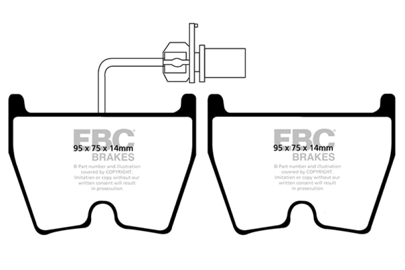 EBC 2018+ Audi TT RS Quattro 2.5L Turbo Bluestuff Front Brake Pads