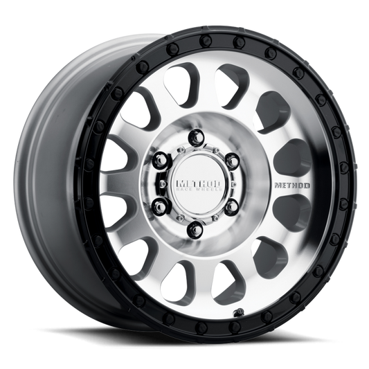Method MR315 17x8.5 0mm Offset 6x5.5 106.25mm CB Machined Wheel - Gloss Black Lip