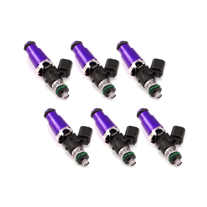 Injector Dynamics 1750-XDS - 60mm Length - 14mm Purple Top - 14mm Lower O-Ring (Set of 6)