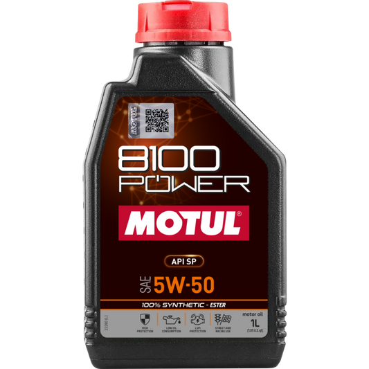 Motul 1L Synthetic Engine Oil 8100 Power 5W50