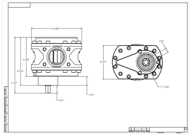 Aeromotive Spur Gear Fuel Pump - 3/8in Hex - 1.20 Gear - 25gpm