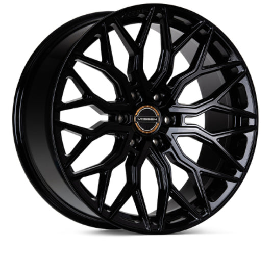 Vossen HF6-3 24X10 - 6X139.7 - ET25 - DEEP - 106.1 - GB - GLOSS BLACK